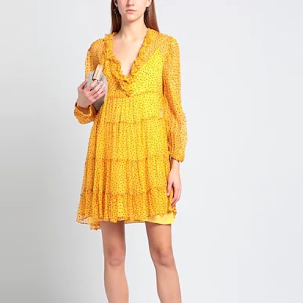 Sandro Yellow short dress - Size 38